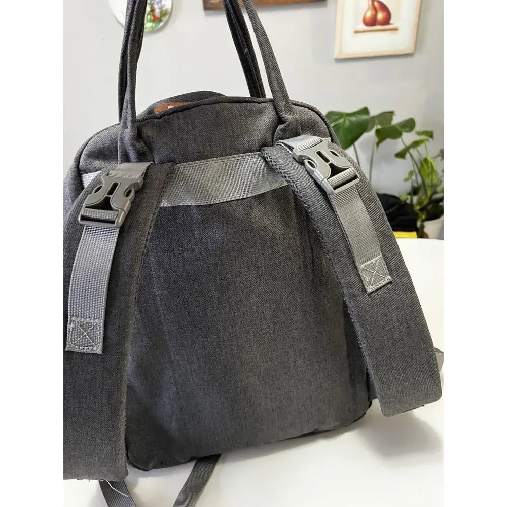 BabbleRoo Diaper Bag Backpack - Dark Gray Waterproof Travel Baby